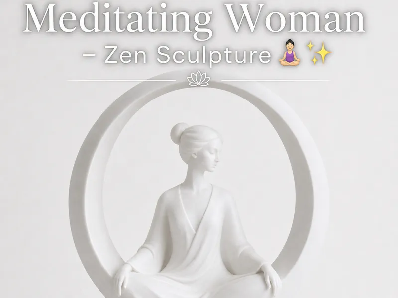Meditating Woman – Zen Sculpture