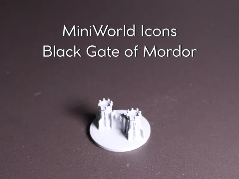 MiniWorld Icons - Black Gate of Mordor