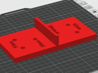 Gabarit Charniere 20mm 53mm Vynex