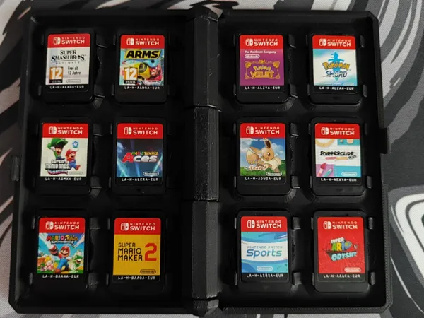 Boîtier de rangement pour jeux Nintendo Switch