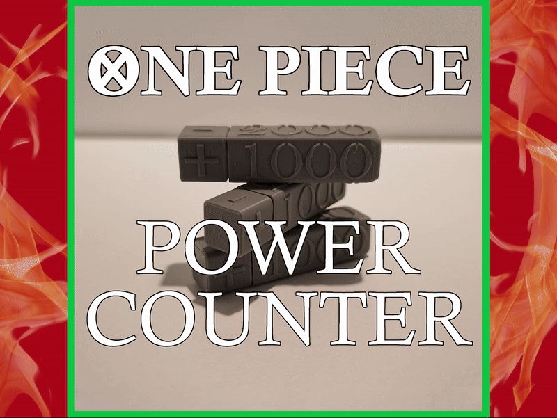 One Piece TCG Kraft Zähler
