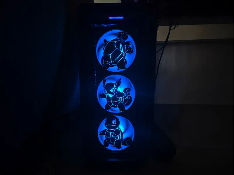 Pokemon fan cover - 120 mm - Turtle trio