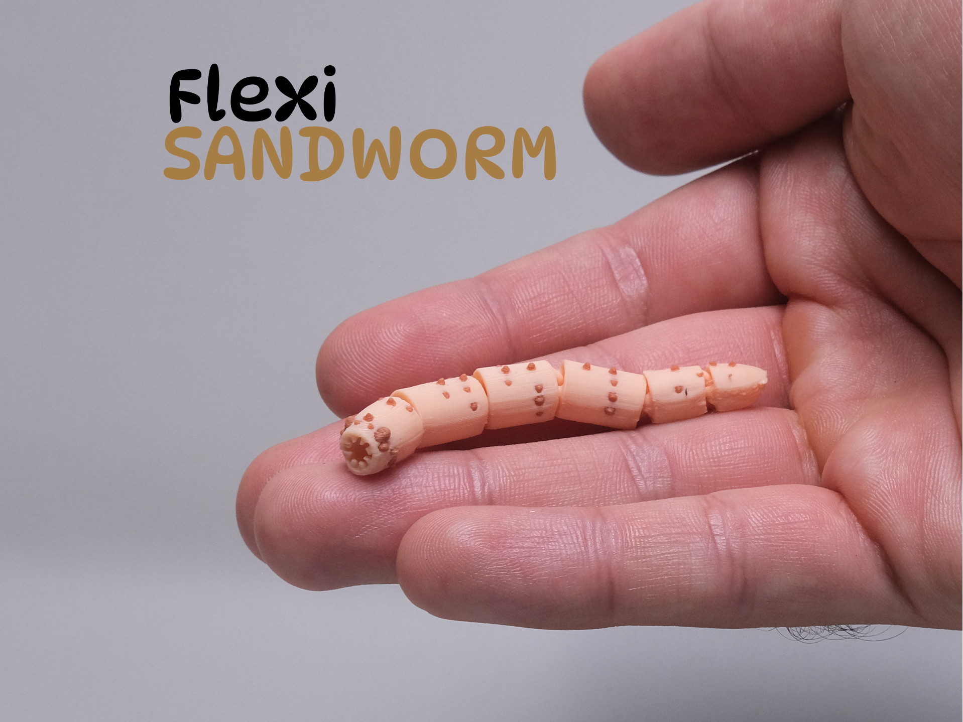 Dune-Inspired Flexi Sandworm