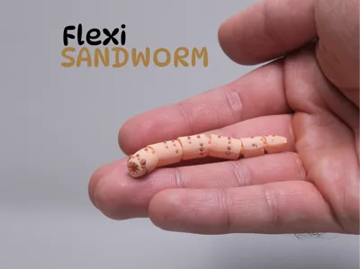 Dune-Inspired Flexi Sandworm