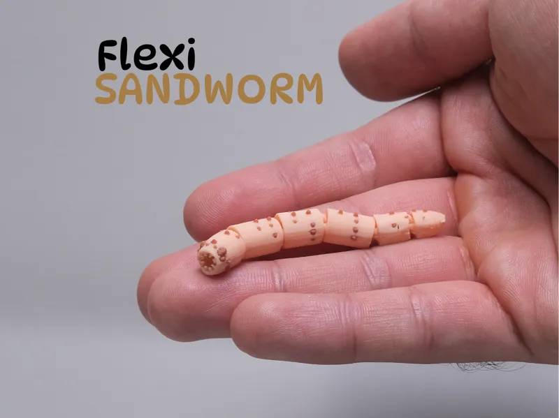 Dune-Inspired Flexi Sandworm
