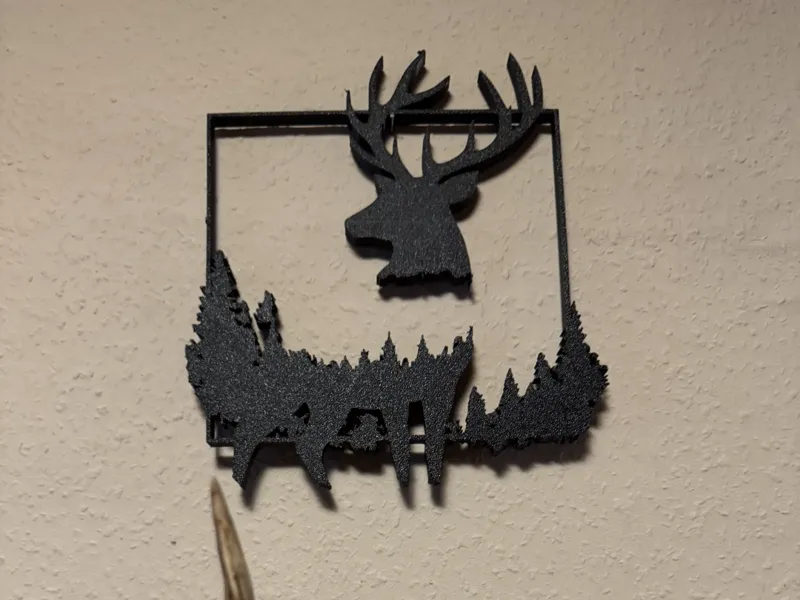 Hirsch Wandbild