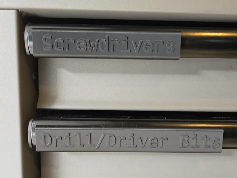 Husky Heavy Duty Toolbox Drawer Labels