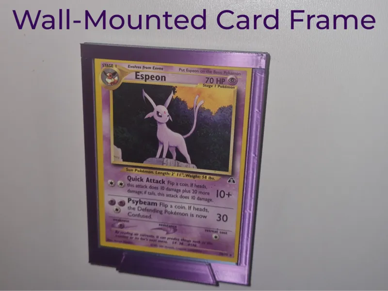Wall-Mounted Card Frame