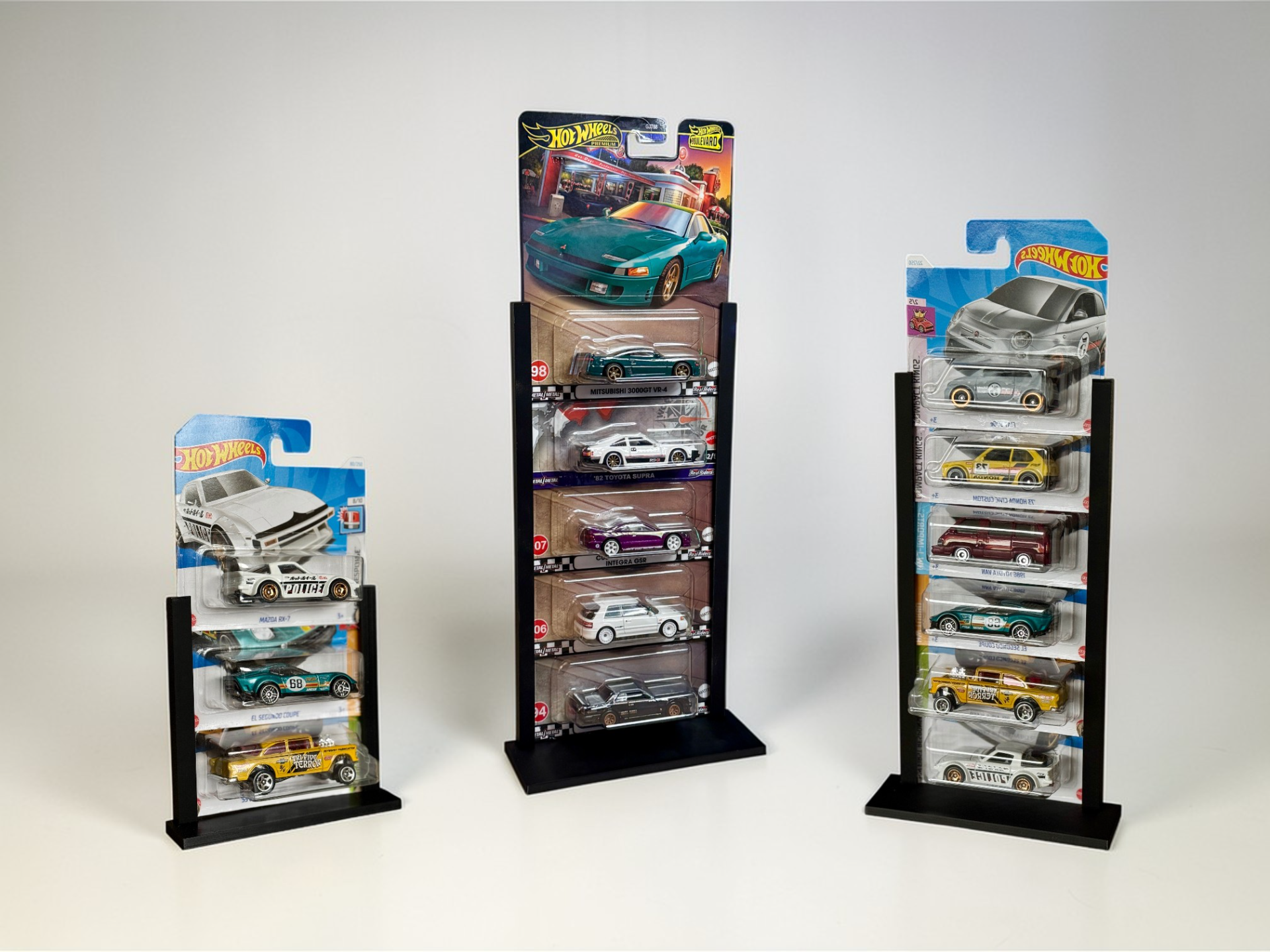 Display Stand Set for 1:64 cars regular premium
