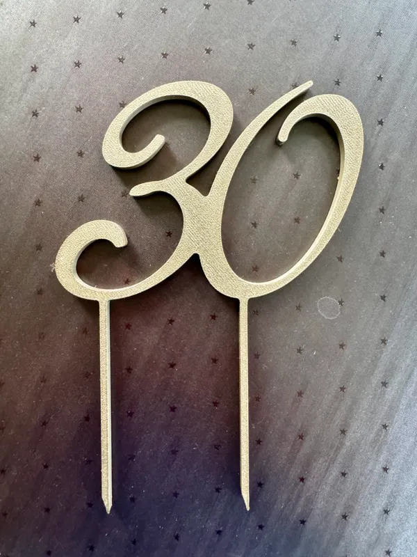 Topper de gâteau "30 ans"