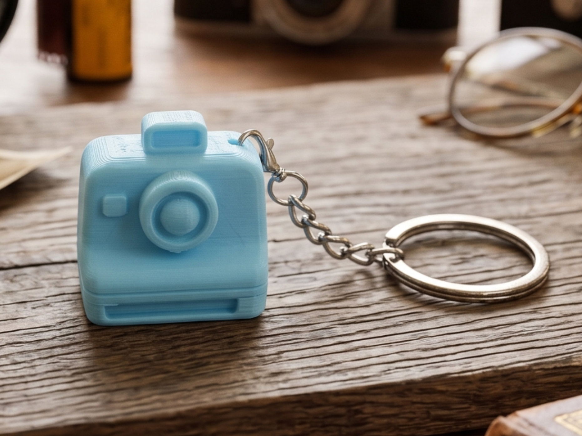 Mini Retro Camera Keychain