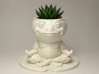 Zen Master Bullfrog Planter