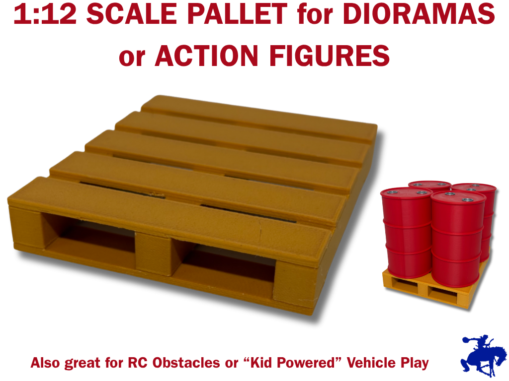 Forklift / Cargo Pallet 1:12 Scale