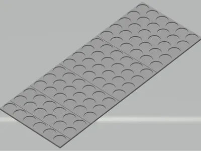 32 mm circle movement tray 6 wide