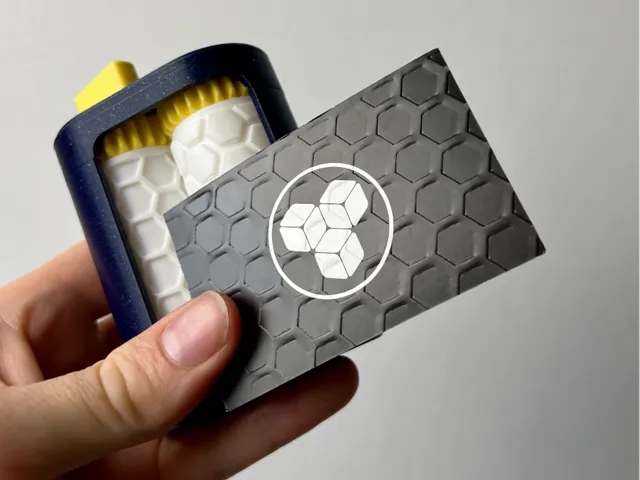 Hexagons - Business Card Embosser Roller