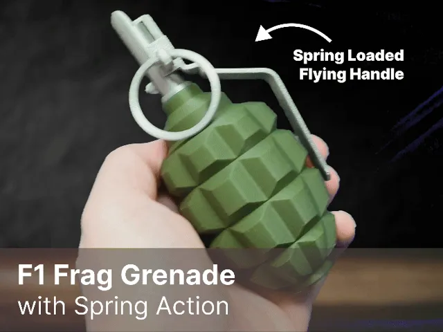 F1 Frag Grenade Replica Prop with Flying Handle