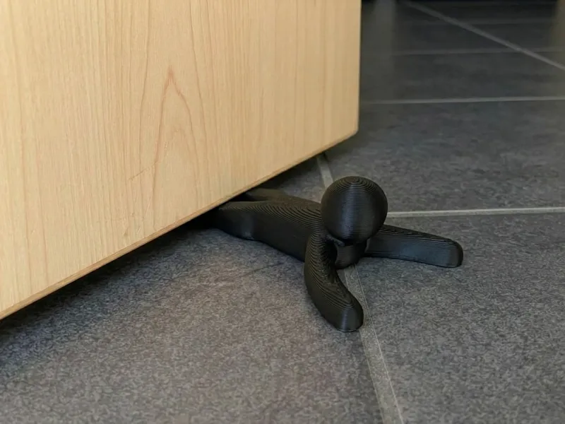 Funny Flattened Stickman Door Stopper