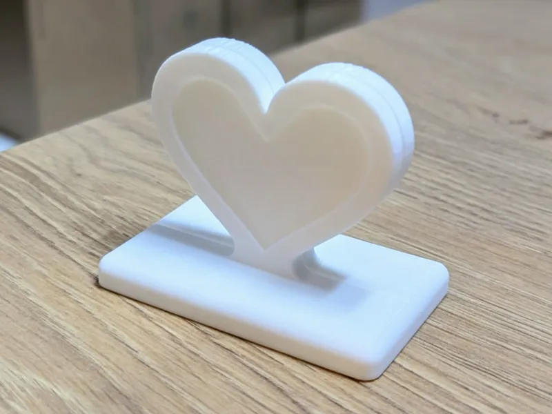 Heart-Shaped Photo & Menu Stand