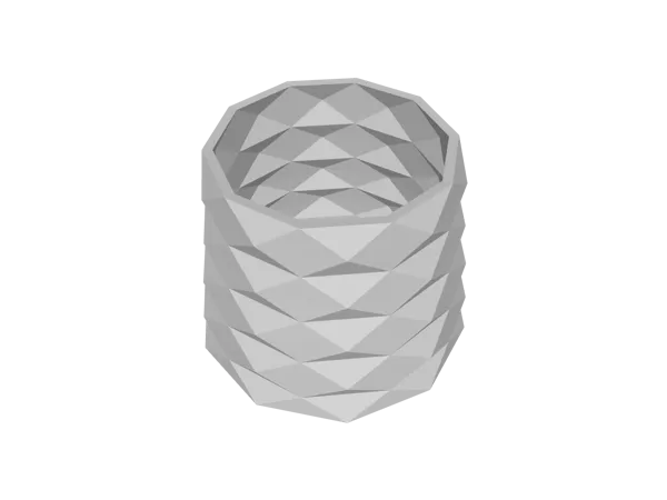 Pot à crayons low poly moderne
