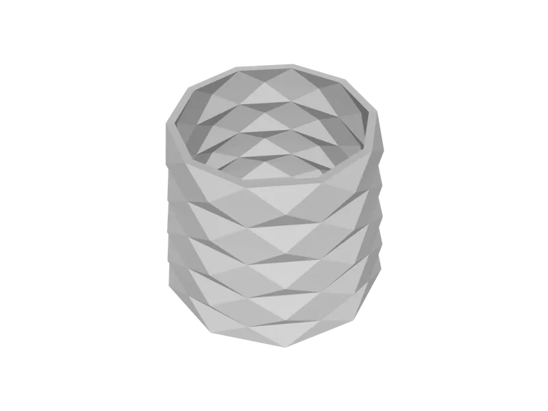Office Pen Holder Low Poly Modern Shape 3D Model