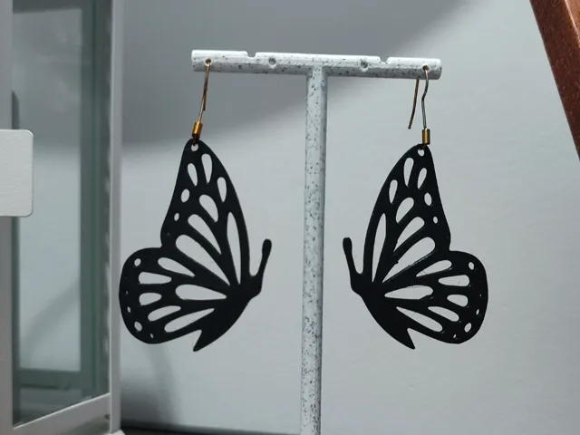 Aretes Monarca de Ébano