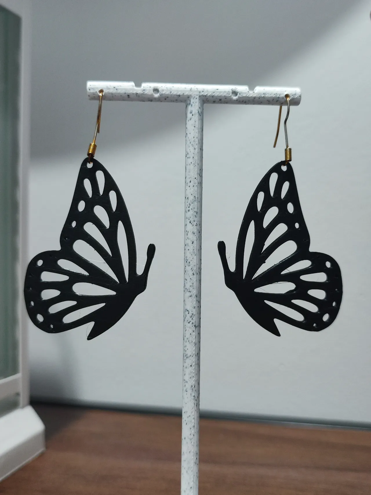 Aretes Monarca de Ébano view 3