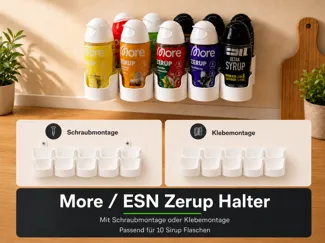 More / ESN Zerup Wandhalterung | 10 Sirup Flaschen