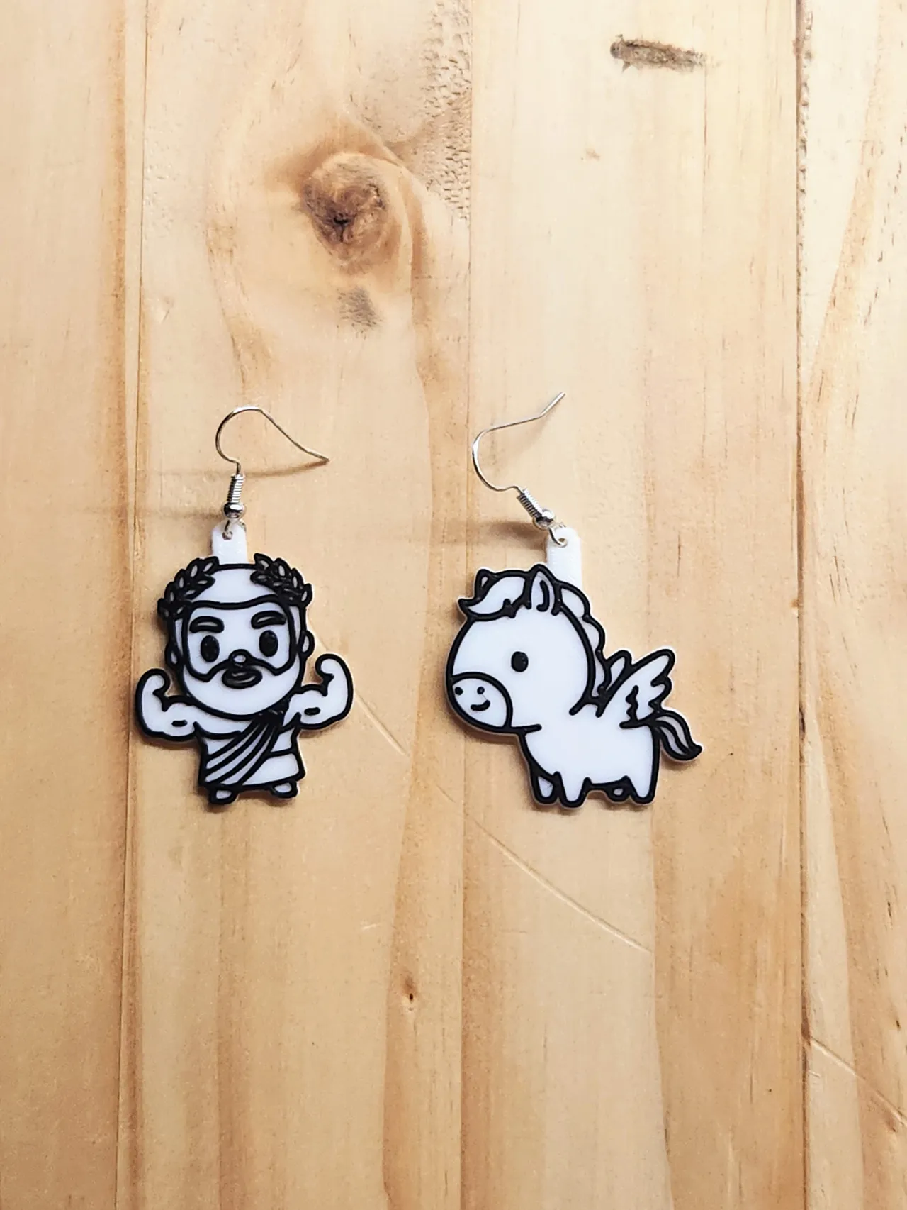Hercules and Pegasus Earrings view 2