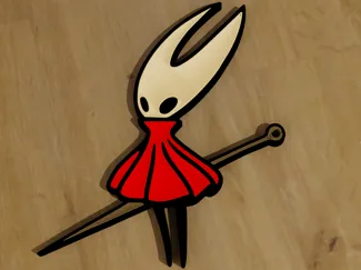 Hornet 2D Art or Keychain from Hollow Knight