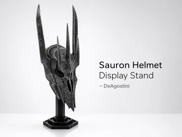 Pieza para disfraz o exhibición: Sauron Helmet Display Stand – DeAgostini — vista de referencia 5