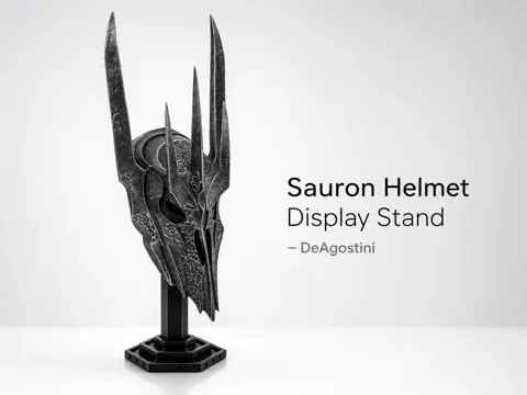 Pieza para disfraz o exhibición: Sauron Helmet Display Stand – DeAgostini — referencia de MakerWorld
