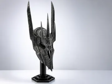 Pieza para disfraz o exhibición: Sauron Helmet Display Stand – DeAgostini — vista de referencia 3