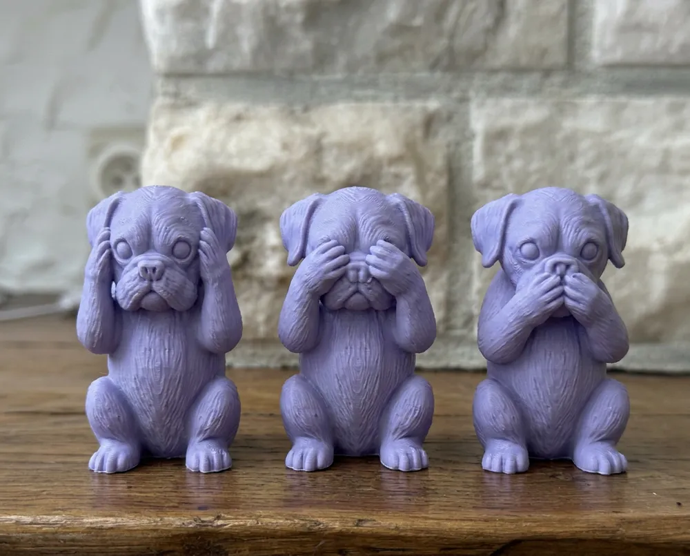 Hear, See & Speak No Evil Boxers - Free 3D Print Model - MakerWorld