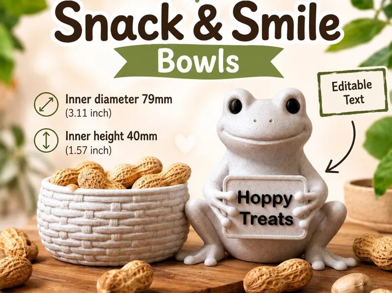 Frog Snack & Smile Bowl