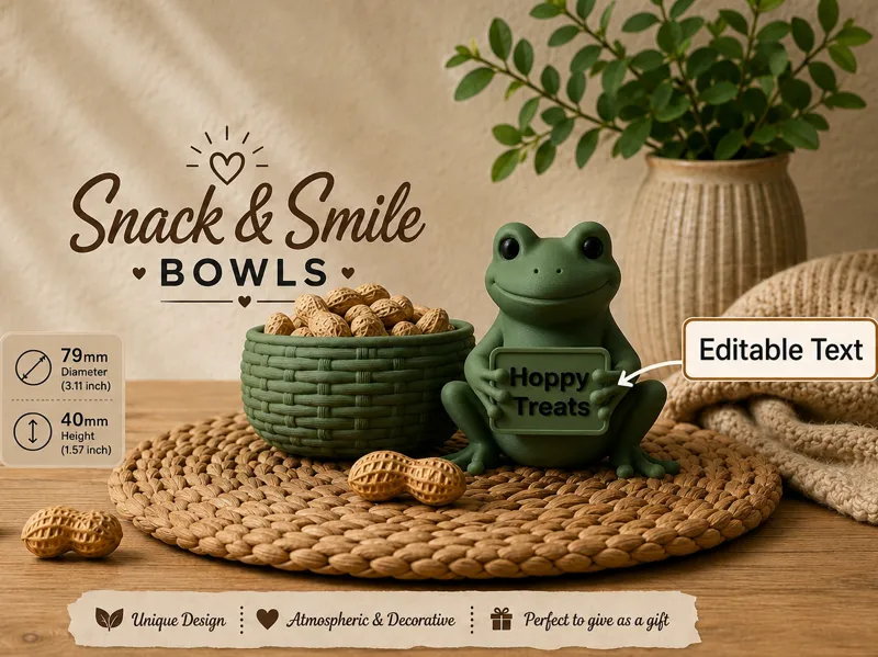 Frog Snack & Smile Bowl