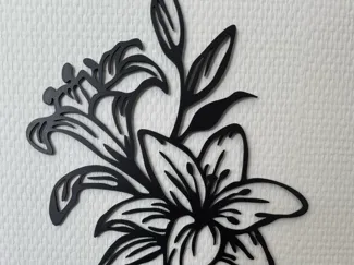 Flower line art