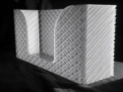 Diamond Pattern Refrigerator Storage Box (infill pattern, adjustable pattern density)