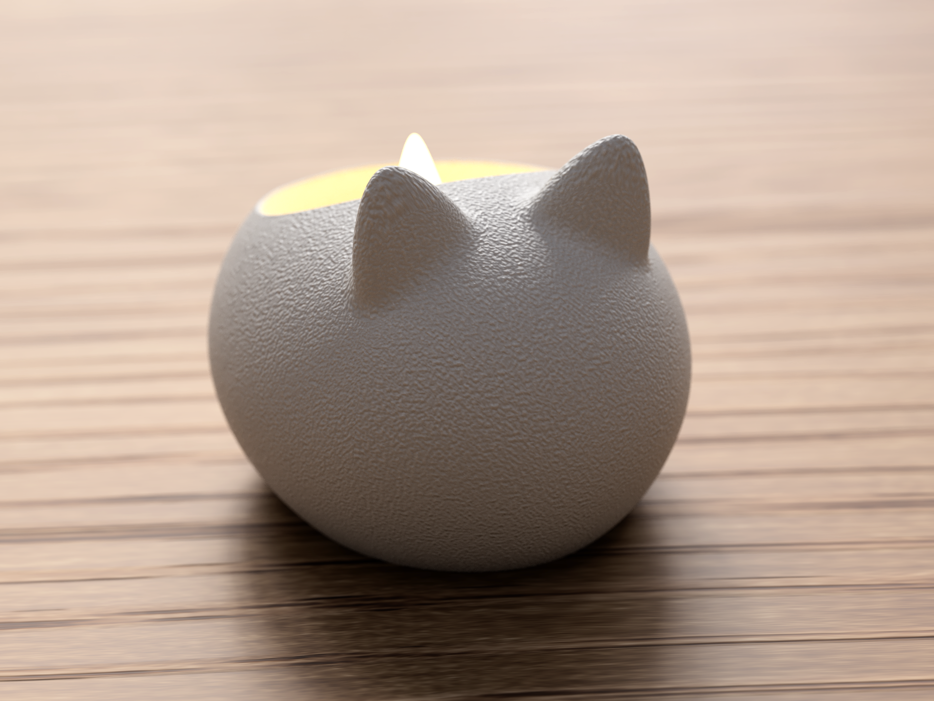 Cat LED Tealight Holder