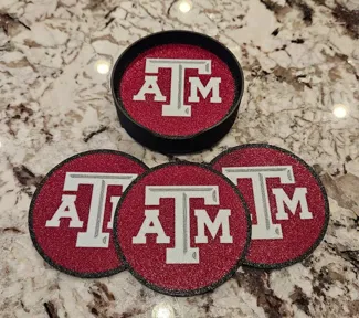 Texas A&M Coaster with stand