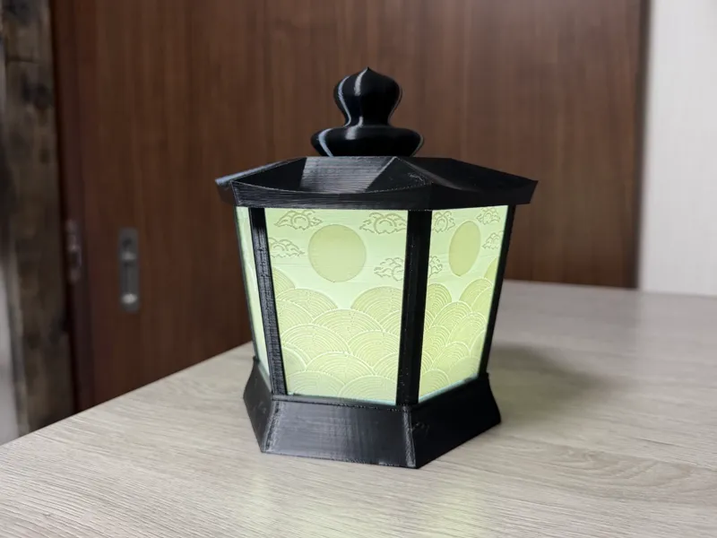 燈籠 灯籠 ランプシェード ランタン （DAISO LEDライトカバー）