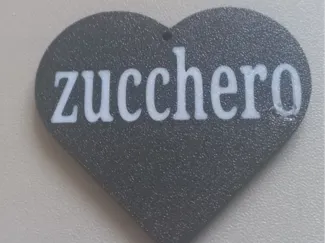 cuore bicolore zucchero