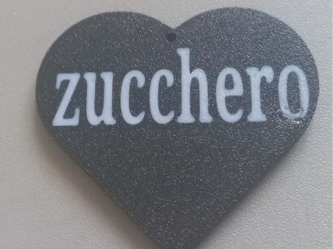 cuore bicolore zucchero