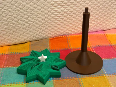 Standing Base for Christmas Tree Expanding Fidget