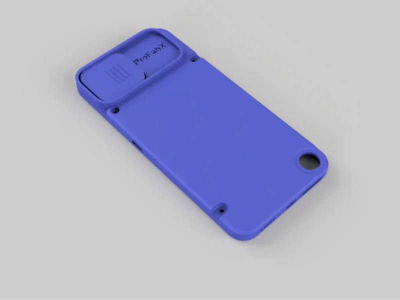 Sliding camera lens cover phone case