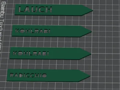 Vegetable Labels