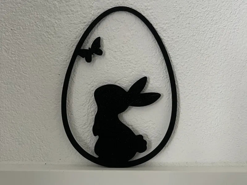 Easter Bunny Egg – Minimal Wall Art Decoration
