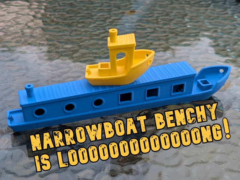 Narrowboat Benchy (Long edition)