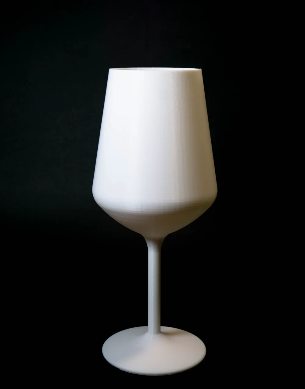 Artistic Stainless Steel Goblet & 3D Resin Wine Glass
