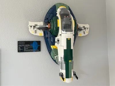 UCS Jango Fett Firespray Starship 75409 Wall Mount