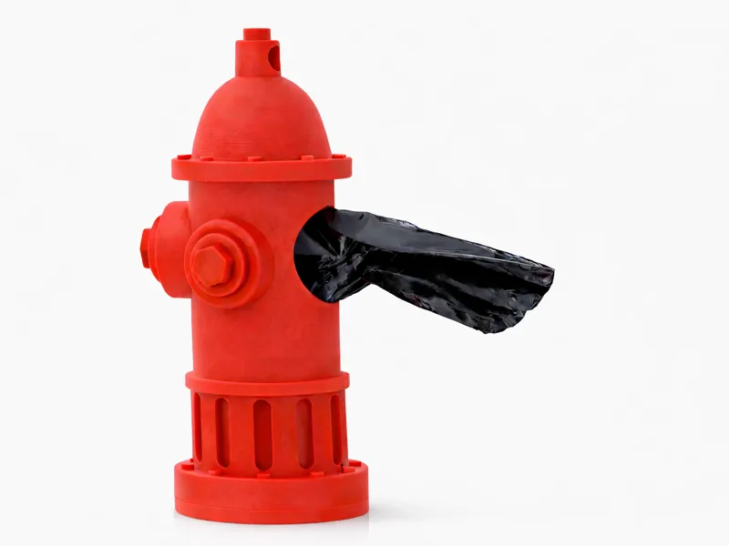 Fire Hydrant Dog Bag Holder/Dispenser